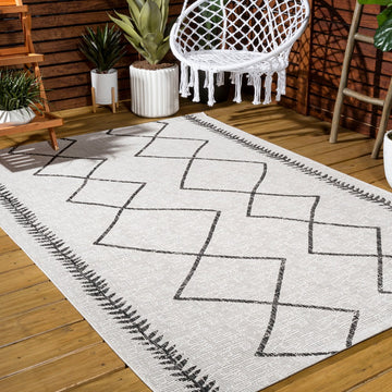 Derya Tribal Diamond Trellis Indoor/outdoor Area Rug
